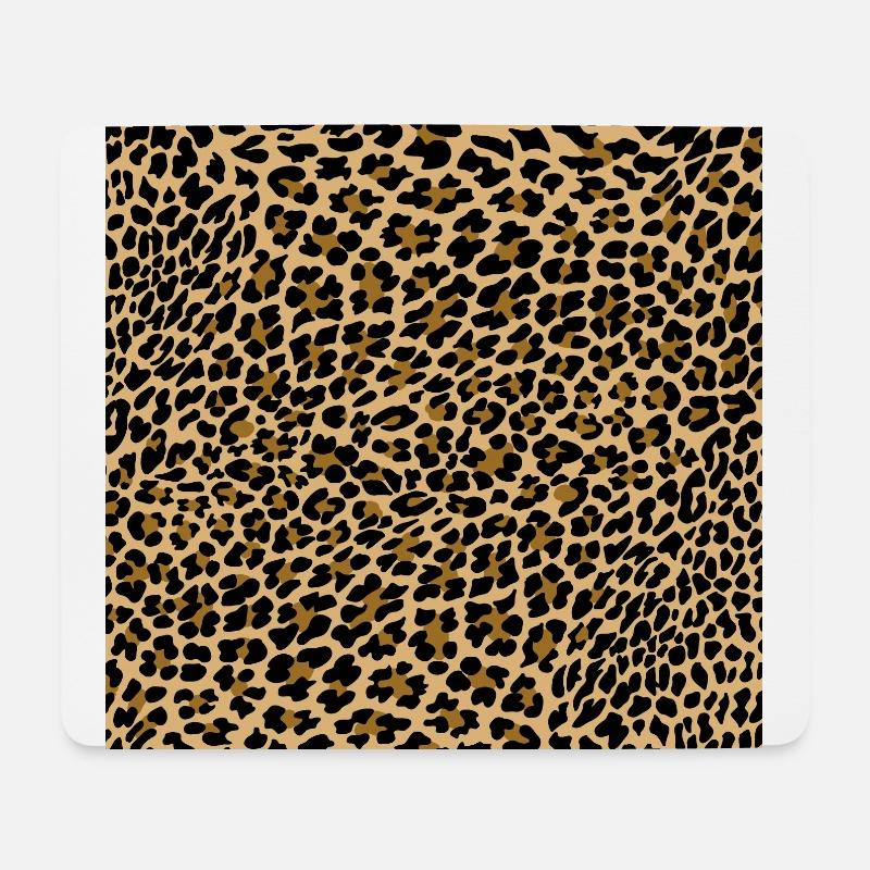 LEOPARD PATTERNS, ANIMALPRINT - Mouse Pad (horizontal) - white