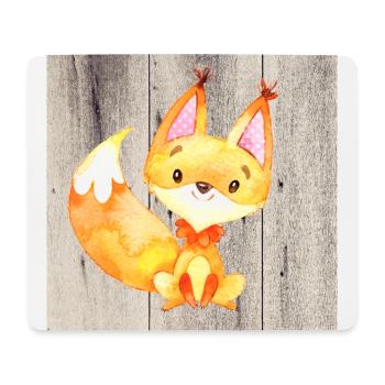 Tierfreunde im Wald - Der kleine Dachs - Mousepad (Querformat) - Weiß - Vorne