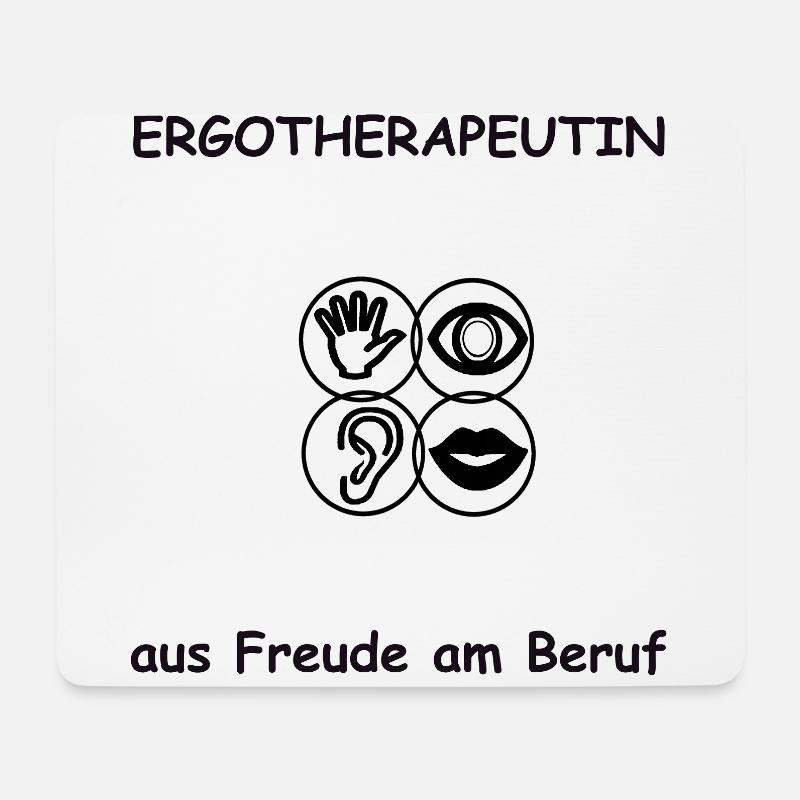 Ergotherapeutin, aus Freude am Beruf - Therapeutin - Mousepad (Querformat) - Weiß
