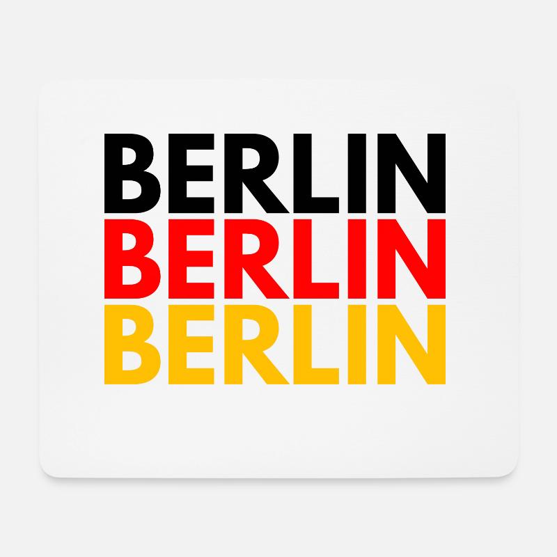 BERLIN BERLIN BERLIN CAPITALE DE L'ALLEMAGNE - Tapis de souris (format paysage) - blanc