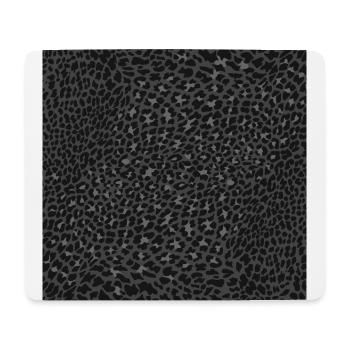 BLACK LEOPARD ANIMALPRINT - Mousepad (Querformat) - Weiß - Vorne