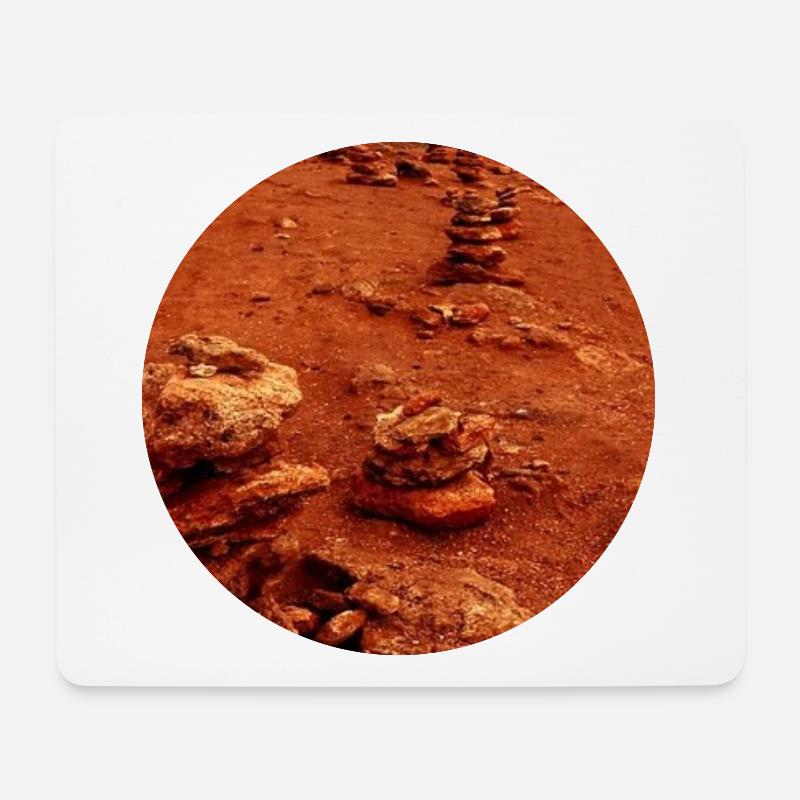 MARS PLANET - Mousepad (Querformat) - Weiß