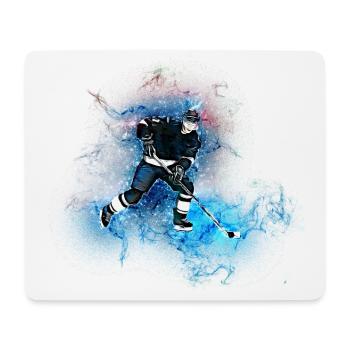 Eishockey Spieler Illustration Winter Sport Kunst - Mousepad (Querformat) - Weiß - Vorne