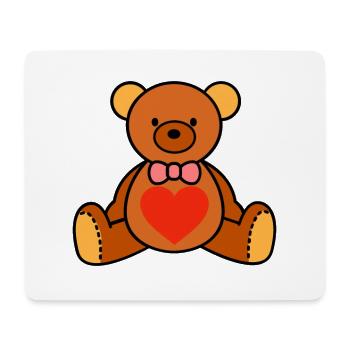 Teddy bear - Mouse Pad (horizontal) - white - Front