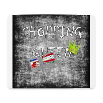 Shopping queen - Tapis de souris (format paysage) - blanc - Devant