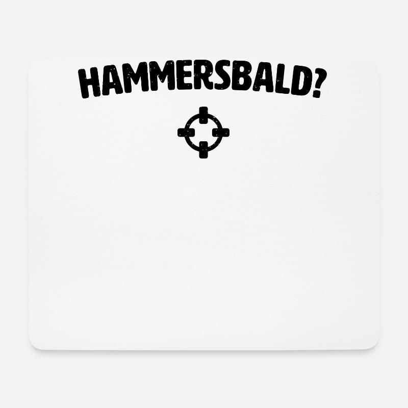 Hammersbald? Nordischer Gott der Ungeduld - Mousepad (Querformat) - Weiß