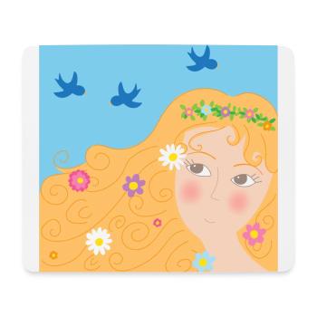 Source - Tapis de souris (format paysage) - blanc - Devant