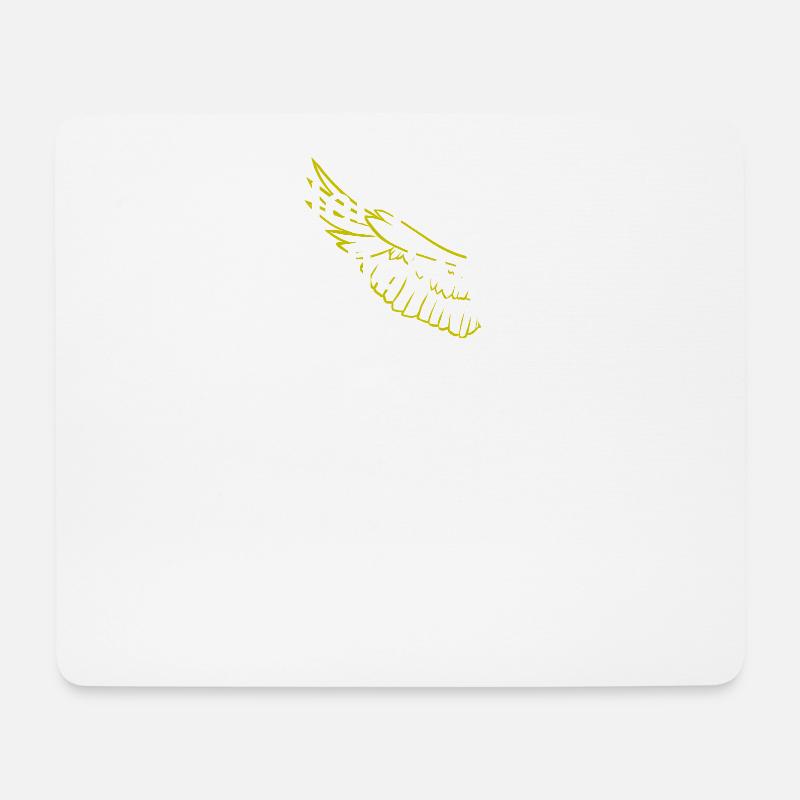 Adler fliegen allein, Schafe gehen in Herden - Mousepad (Querformat) - Weiß