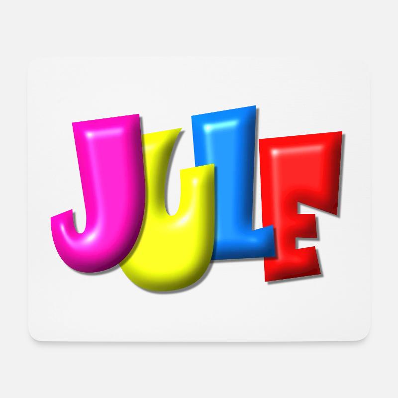 Jule - Balloon-Style - Mousepad (Querformat) - Weiß