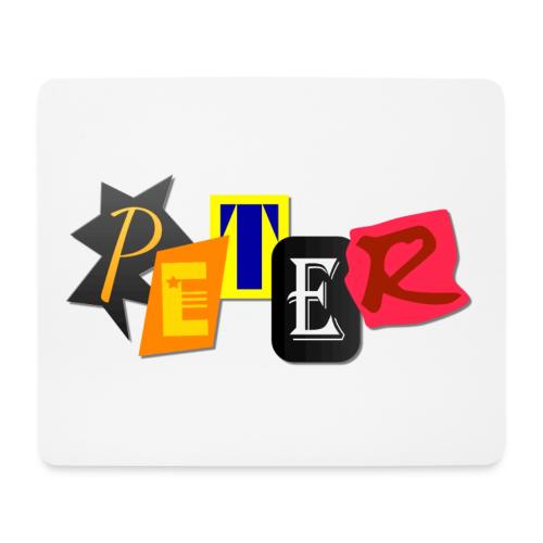 Peter - Patchwork-Style - Mousepad (Querformat)