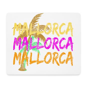 Mallorca and palm trees - Mouse Pad (horizontal) - white - Front