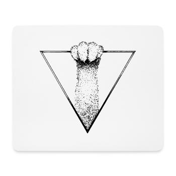 cat's paw - Mouse Pad (horizontal) - white - Front