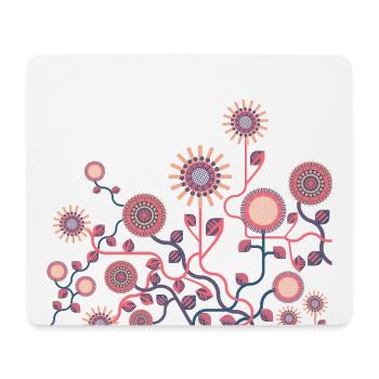 flower meadow - Mouse Pad (horizontal) - white - Front