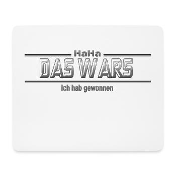 Das wars ich habe gewonnen - Mousepad (Querformat) - Weiß - Vorne