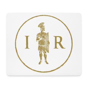 Prétorien et initiales IMPERIUM ROMANUM - Tapis de souris (format paysage) - blanc - Devant