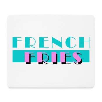 French Fries Pommes Frites Essen Fast Food Fritten - Mousepad (Querformat) - Weiß - Vorne