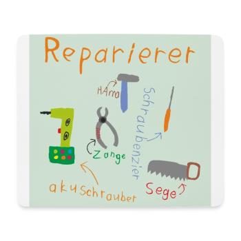 Reparierer - Mousepad (Querformat) - Weiß - Vorne