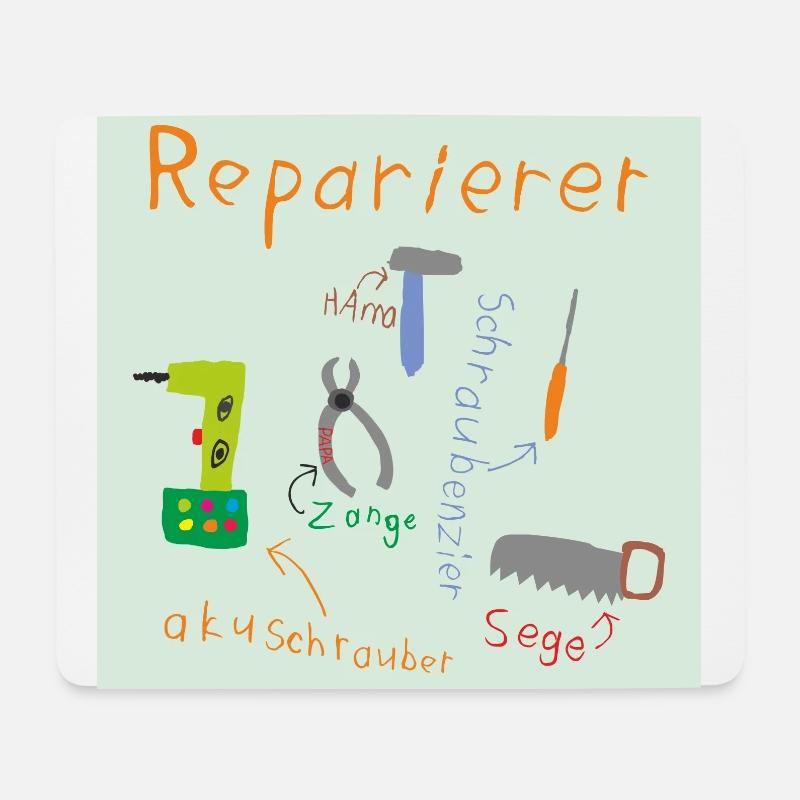 Reparierer - Mousepad (Querformat) - Weiß