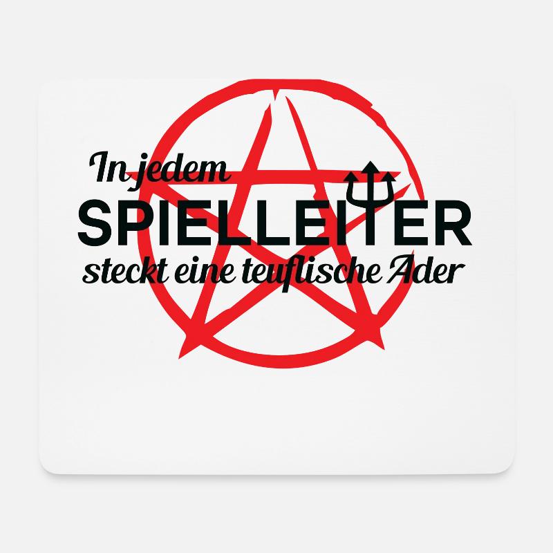 Pen and Paper Spielleiter - Mousepad (Querformat) - Weiß