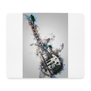 Guitare - Tapis de souris (format paysage) - blanc - Devant