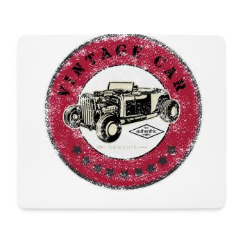 Voiture Oldtimer - Tapis de souris (format paysage) - blanc - Devant