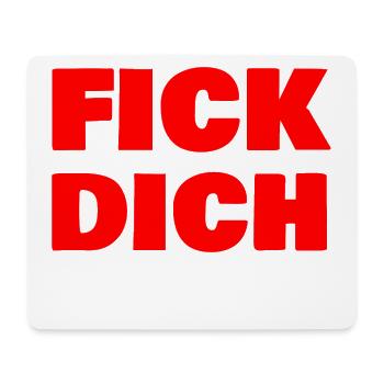 Fick dich - Mousepad (Querformat) - Weiß - Vorne