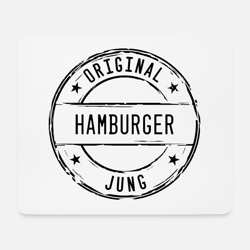 Hamburg - Original Hamburger Junge Jung Geburt - Mousepad (Querformat) - Weiß