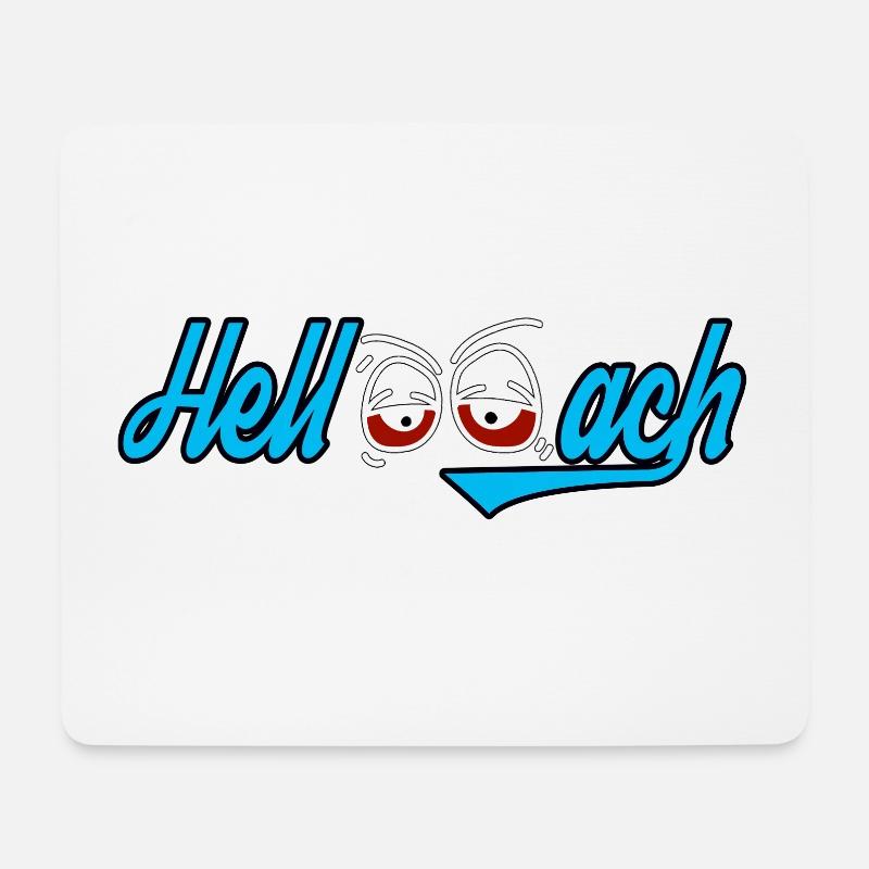Hellwach - Mousepad (Querformat) - Weiß