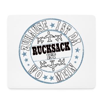 Weltenbummler Backpacker Globetrotter Reise Urlaub - Mousepad (Querformat) - Weiß - Vorne