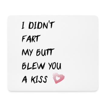 Lustige Sprüche Blähungen - Mousepad (Querformat) - Weiß - Vorne