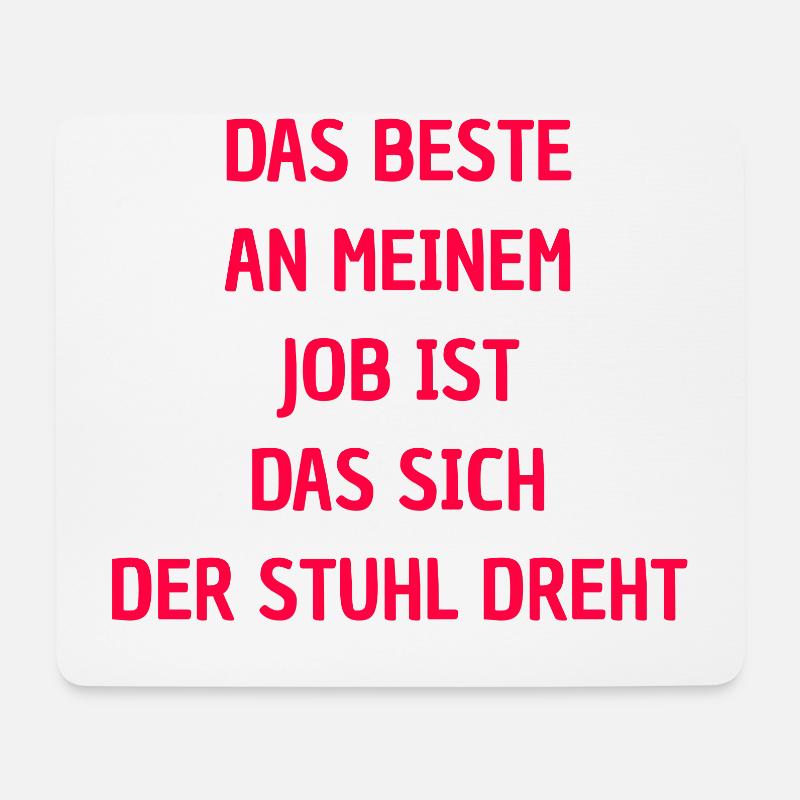 Bürohumor Büro Sprüche - Mousepad (Querformat) - Weiß