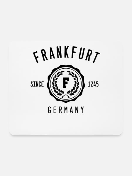 Frankfurt - Mousepad (Querformat) - Weiß