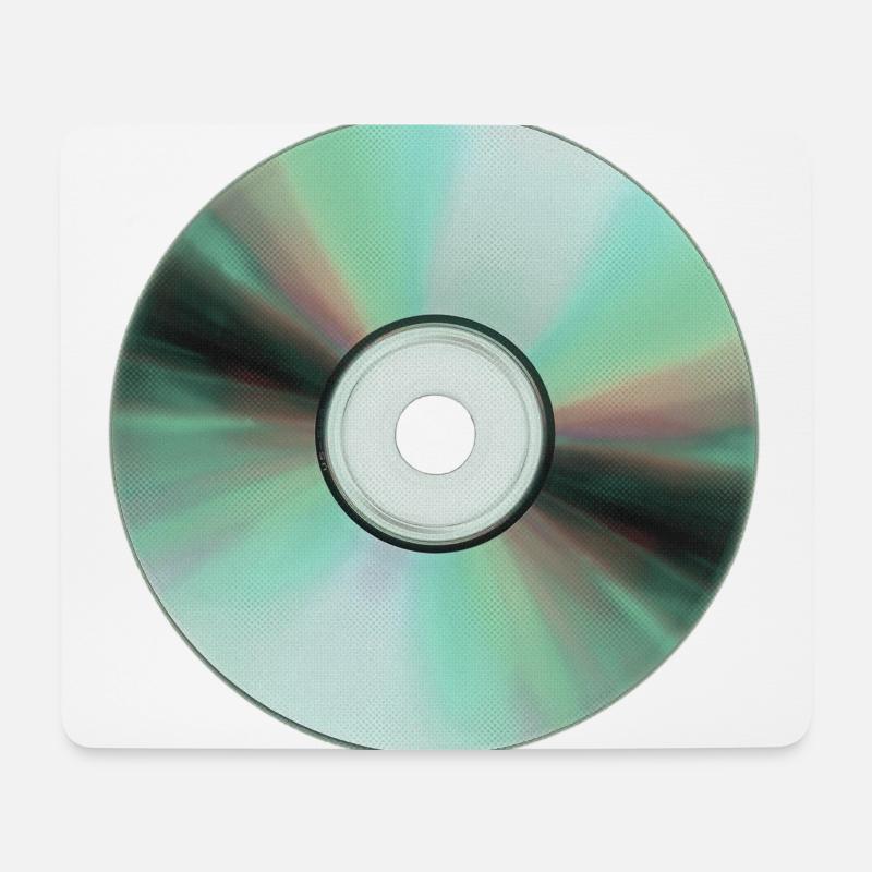 Fld.) CD compact disc music music hifi - Mouse Pad (horizontal) - white