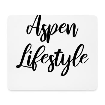 Mode de vie Aspen - Tapis de souris (format paysage) - blanc - Devant