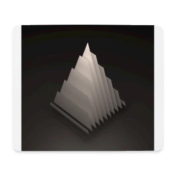 Geometrischer Körper: Pyramide - Mousepad (Querformat) - Weiß - Vorne