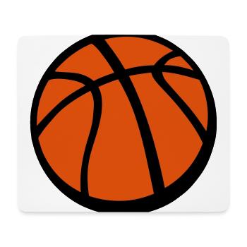 ballon basketball - Tapis de souris (format paysage) - blanc - Devant