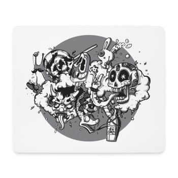 Graffiti mix - Blessed be the fools - Mouse Pad (horizontal) - white - Front