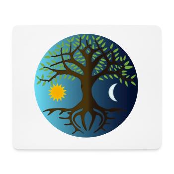 Yggdrasyl World Tree World Ash Mimameid Lärad - Tapis de souris (format paysage) - blanc - Devant