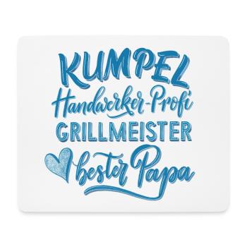 Papa, der Beste - Mousepad (Querformat) - Weiß - Vorne