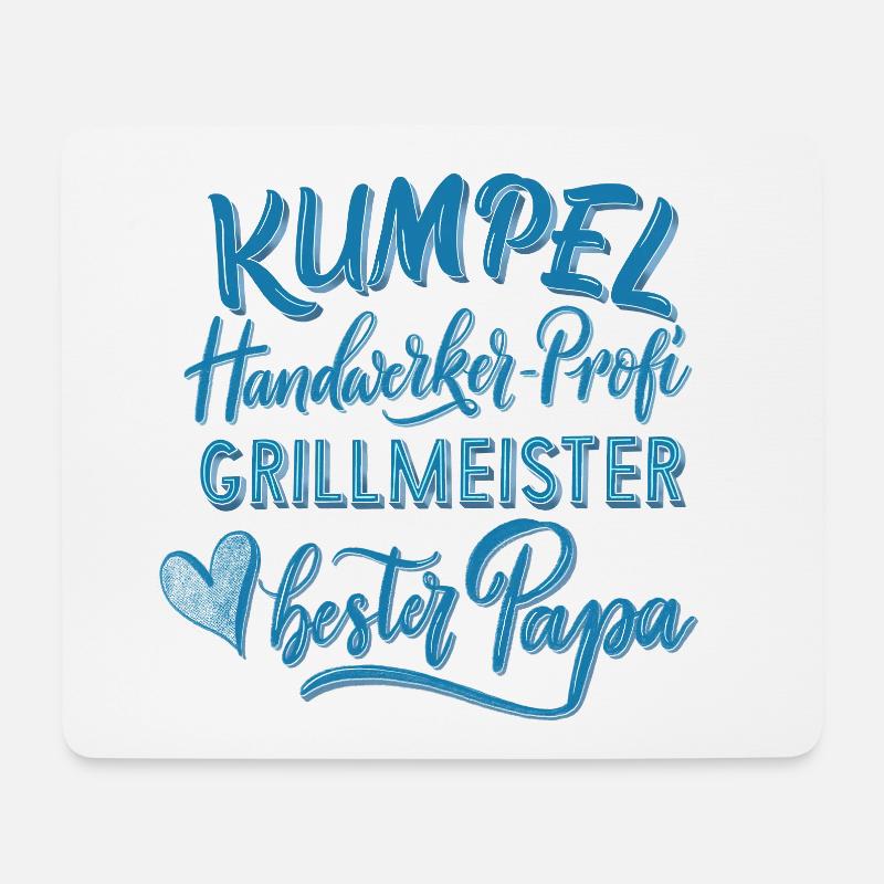 Papa, der Beste - Mousepad (Querformat) - Weiß