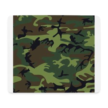 Woodland Camouflage Pattern Camo - Mousepad (Querformat) - Weiß - Vorne