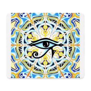 Eye of Horus protection symbol Egypt protection symbol - Mouse Pad (horizontal) - white - Front