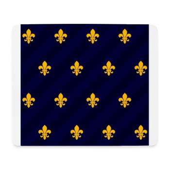 Fleur de Lys / Fleur de Lis bleu-orange - Tapis de souris (format paysage) - blanc - Devant