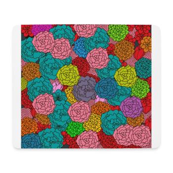 Flowers Delights - Mouse Pad (horizontal) - white - Front