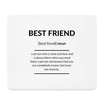 Best Friend 2k20 Edition - Mouse Pad (horizontal) - white - Front