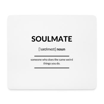 Soulmate (Seelenverwandter) 2k20 Edition - Mousepad (Querformat) - Weiß - Vorne