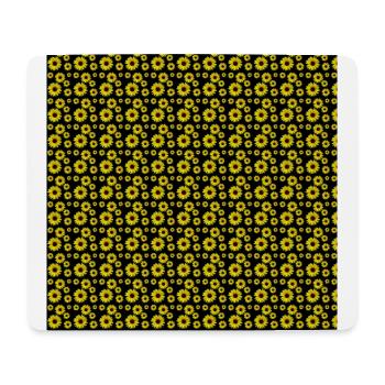 gelbe Sonnenblumen, Sonnenblume, Blumen, floral - Mousepad (Querformat) - Weiß - Vorne