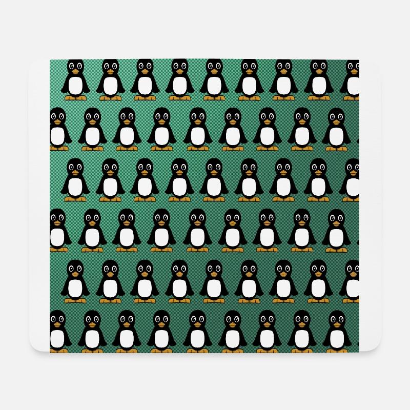 The Pinguin - Mousepad (Querformat) - Weiß