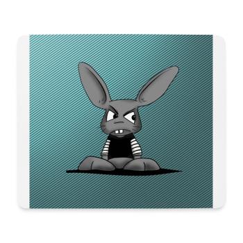 Bunny Face Protection Mousepad - Mouse Pad (horizontal) - white - Front