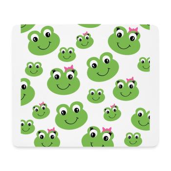 Frog, frogs, green - Mouse Pad (horizontal) - white - Front